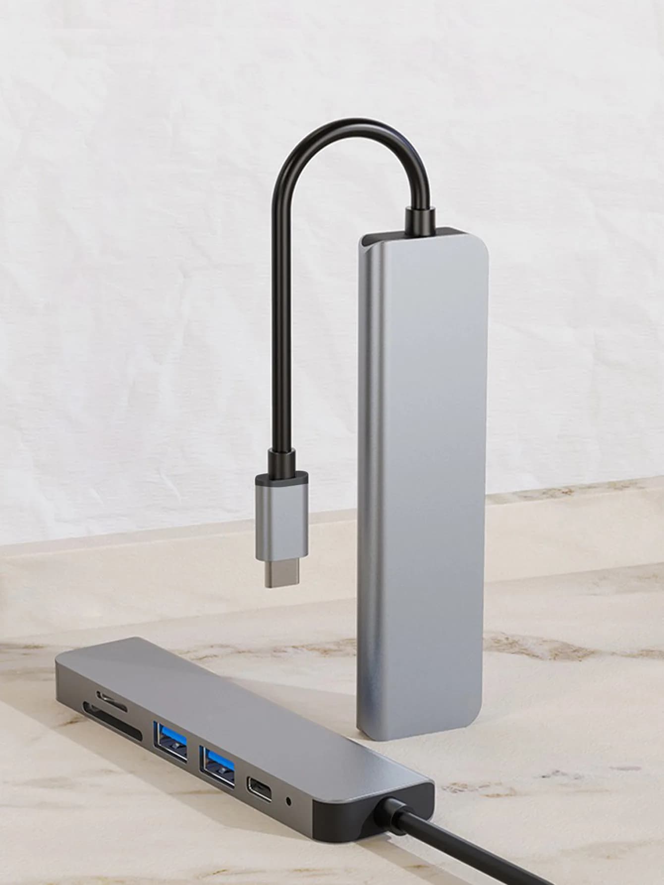 Docking station per telefoni cellulari e computer con hub di tipo C, splitter HUB - sei dock di estensione USB