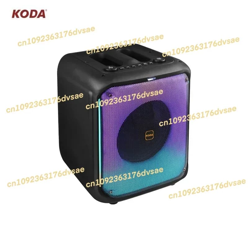 NEW Koda speaker accessories Wireless karaoke speaker Bluetooth Portable Pa system with LED nightclub lights