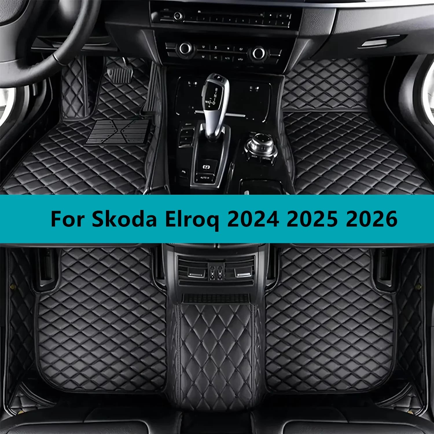 Custom Car Mats for Skoda Elroq 2024 2025 2026 Waterproof Car Mats for All Seasons Interior Accessories