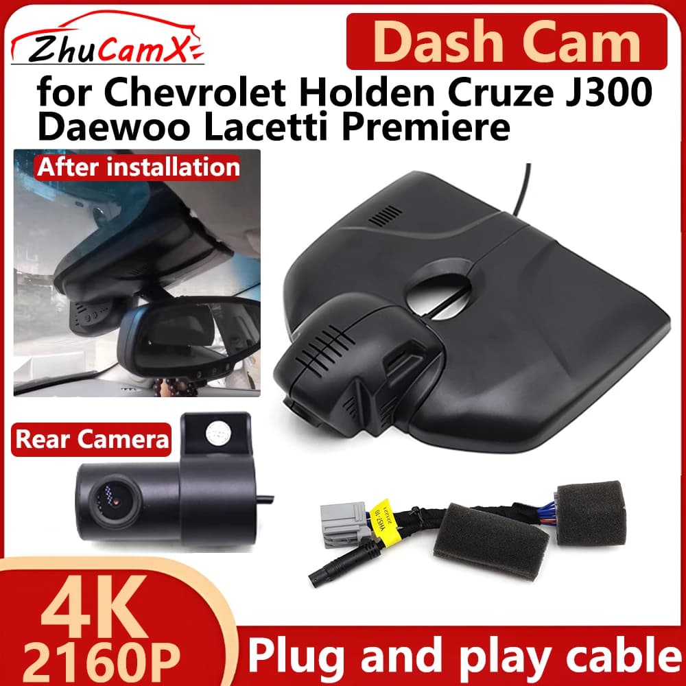 For Chevrolet Holden Cruze J300 Daewoo Lacetti Premiere 4K 2160P Auto DVR Dash Cam Camera Night Vision Recorder Plug and play
