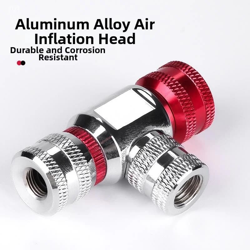 Bike CO2 Inflator Nozzle Quick Release Auto Select Schrader Presta Valve Pump Head With Anti Freeze Sleeve Cycling Accessories
