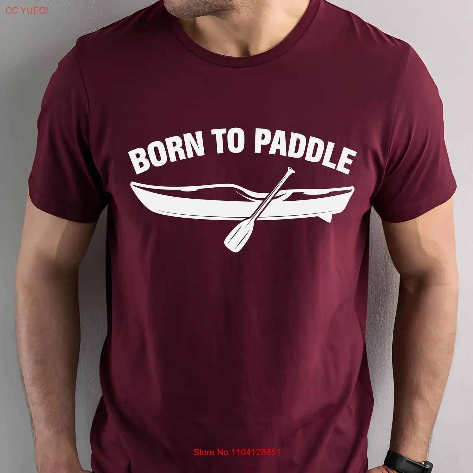 Maglietta per kayak Nata per pagaia Kayak Canoa Canottaggio Avventura all'aria aperta vintage Lavato moda streetwear abiti firmati