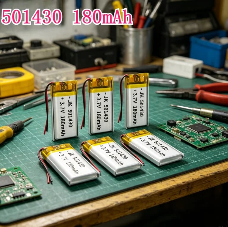 4PCS 501430 3.7V 180mAh LiPo Polymer Rechargeable Battery for Bluetooth Speaker Oral Irrigator Beauty Instrument