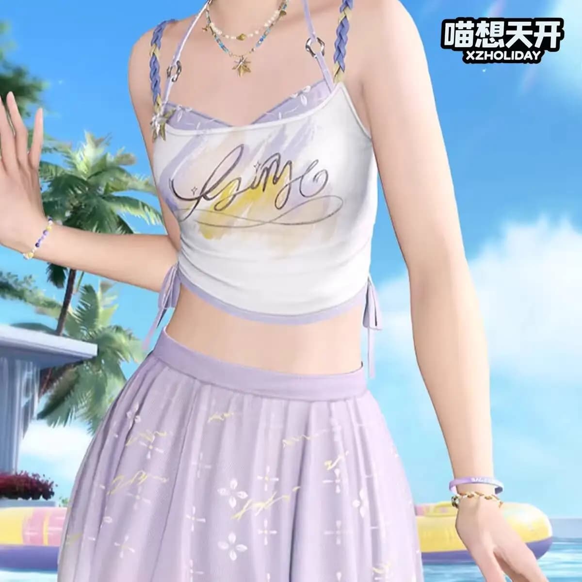 Costume da Bagno Donna Hot Spring Queen Consort New Fiesta Carnival Halloween Cosplay Love And Deepspace Xavier Shen Xinghui 2026
