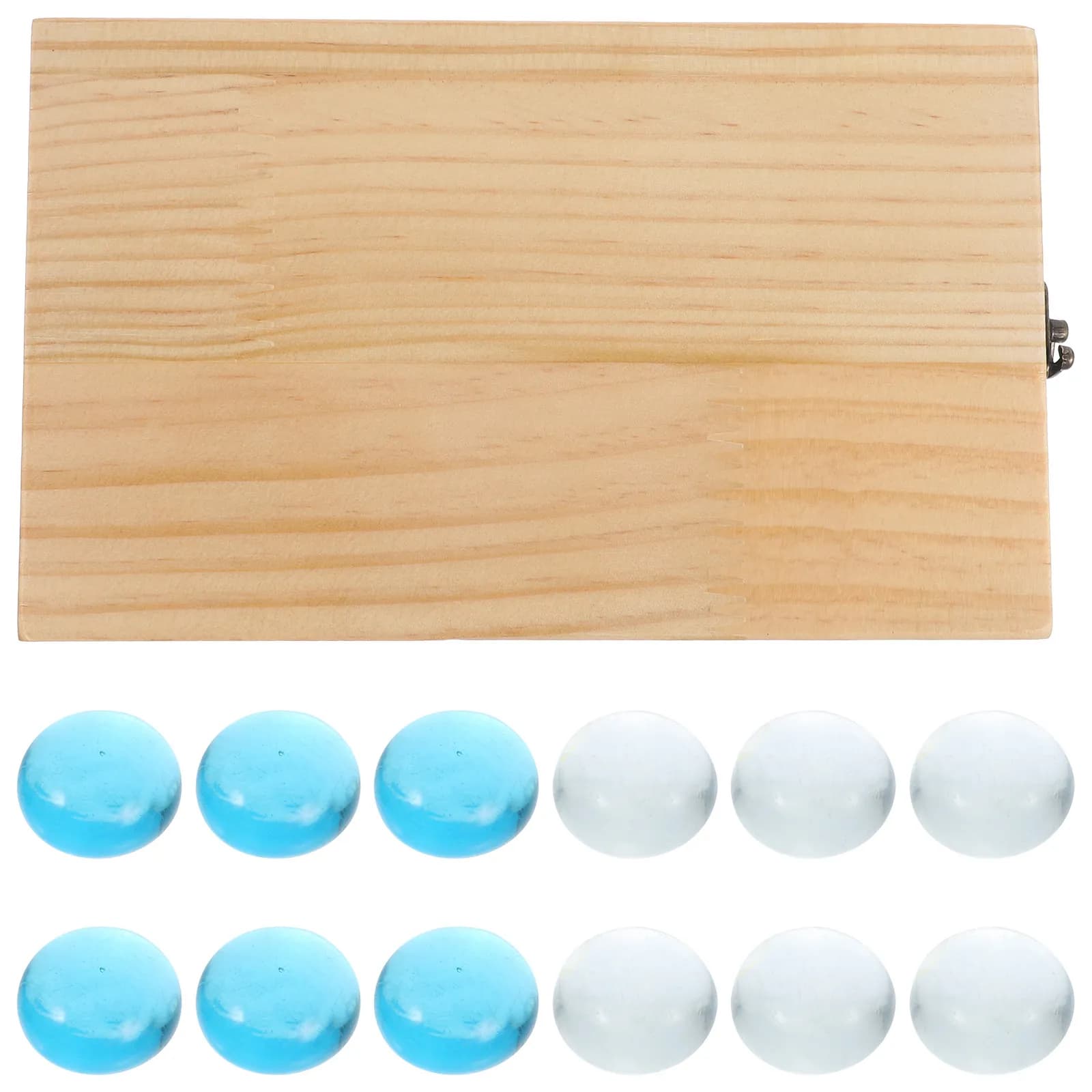 Set di Gioco Mancala in Legno, Design Pieghevole, Finitura Liscia, Gioco Educativo di Logica per Bambini e Adulti, Perline Mancala