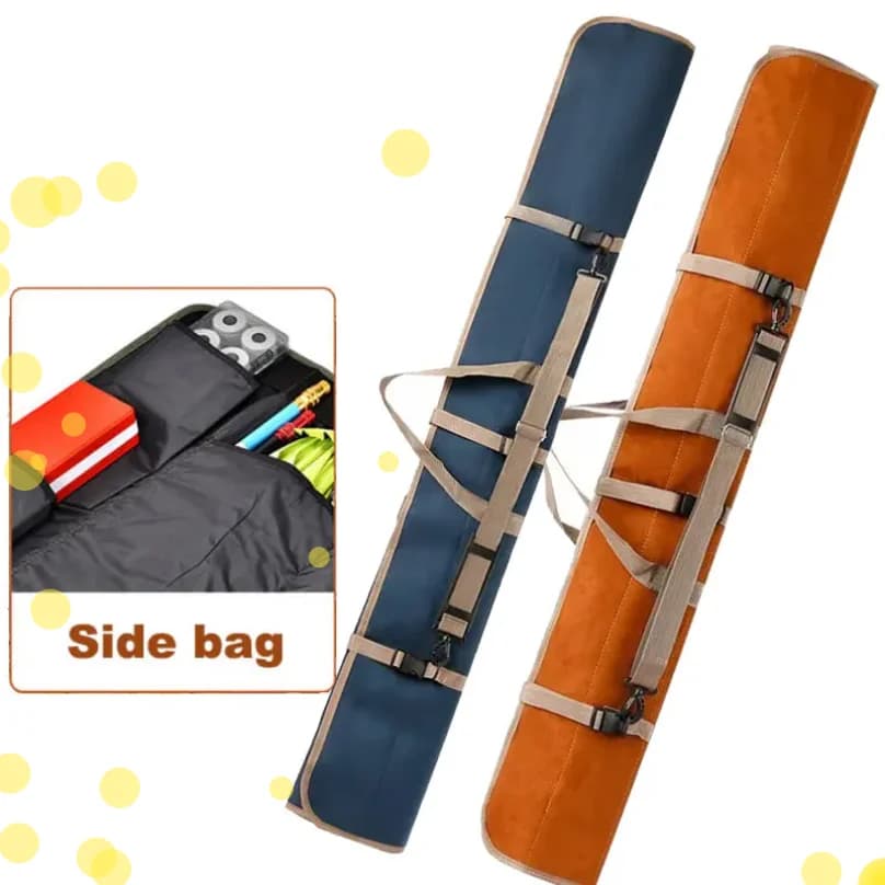 Borsa da Pesca in Tela Impermeabile 120cm 130cm 150cm, Custodia Portatile Arrotolabile per Canne da Pesca, Ombrelli e Attrezzatura, Borsa a Tracolla