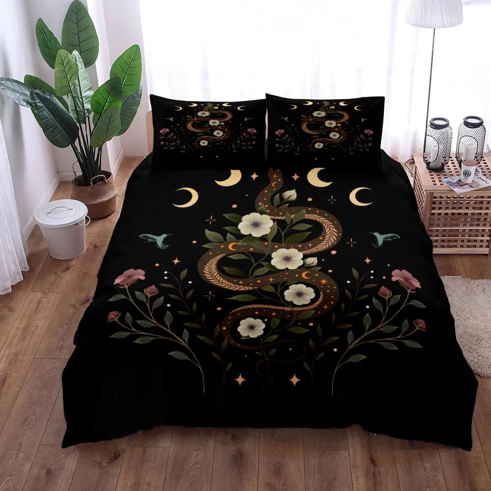 Set copripiumino Olive Garden N Serpent Mystery Set biancheria letto king size matrimoniale matrimoniale singolo