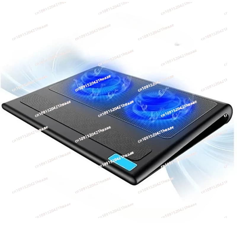 Base di Raffreddamento Silenziosa per Laptop con Interfaccia USB, Supporto per Laptop con 2 Ventole