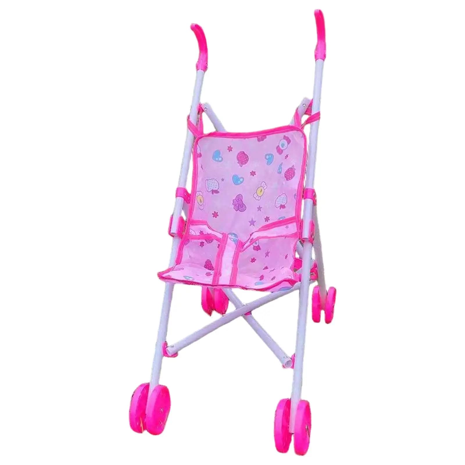 Carrello Portabambola Pieghevole (Bambola Non Inclusa) Accessori per Casa delle Bambole per Bambini dai 3 Anni in Su