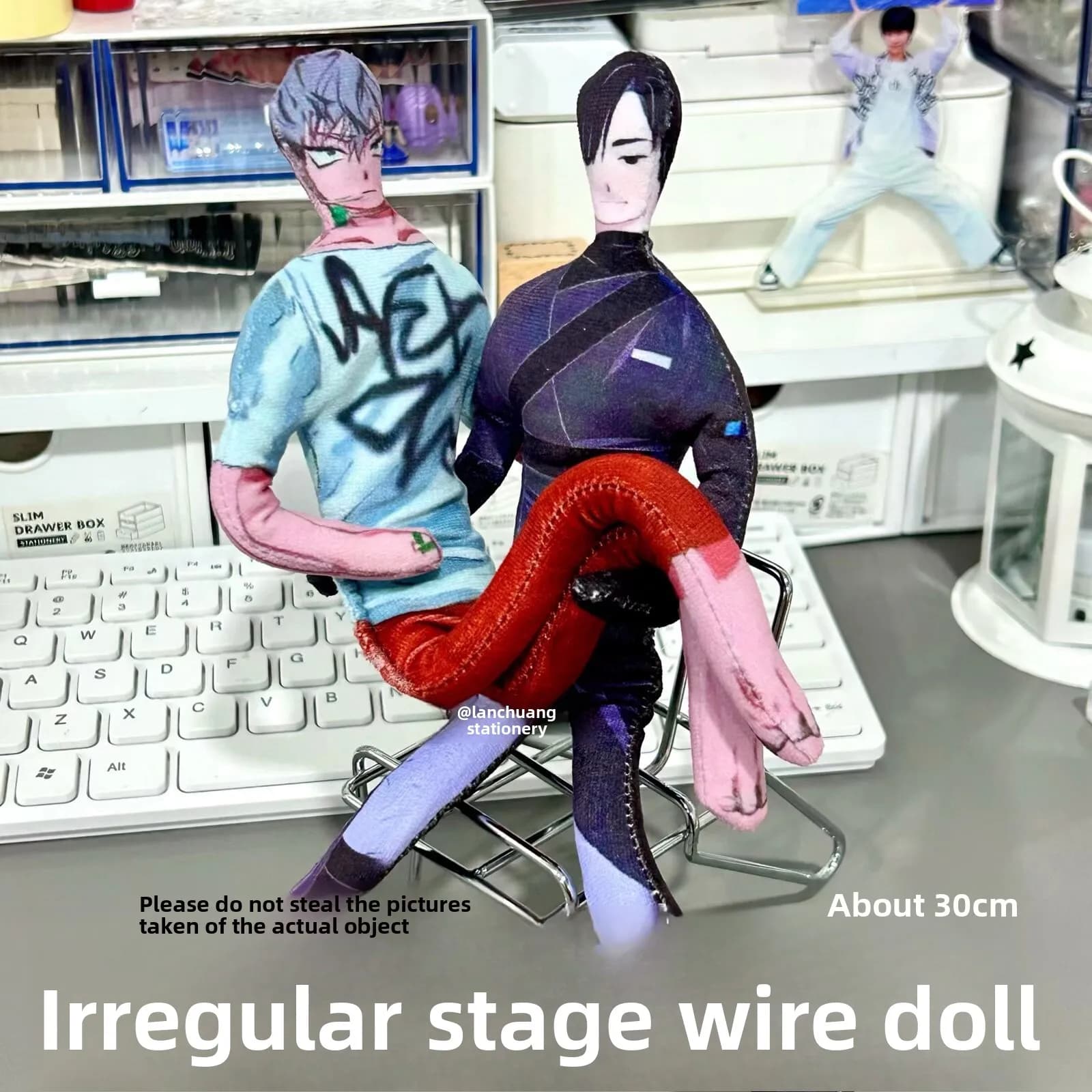 Alien Stage Detachable Limbs Wire Supported Poseable Doll Rodent Dry Toy Collectible Desktop Display Decor Gift Craft Ornament