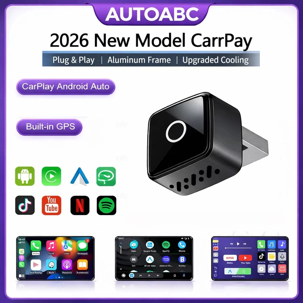 Ultimo Adattatore Wireless CarPlay USB per CarPlay e Android Auto, Porta Type-C, Converte da Cablato a Wireless, Plug & Play, Auto-C Plug-and-Play