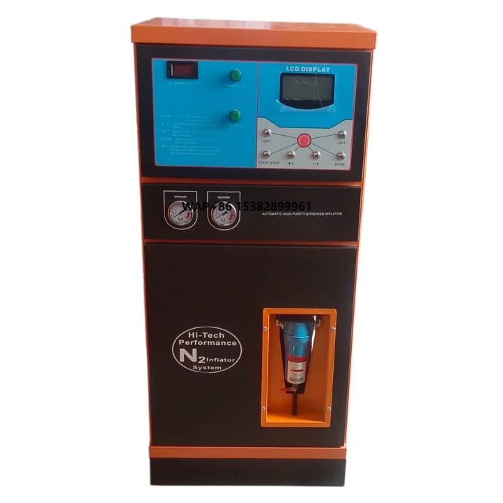 Macchina per il Riempimento di Pneumatici con Azoto 2m3/H, Generatore di Azoto Completamente Automatico, Gonfiatore di Pneumatici per Auto, Minibus e Moto