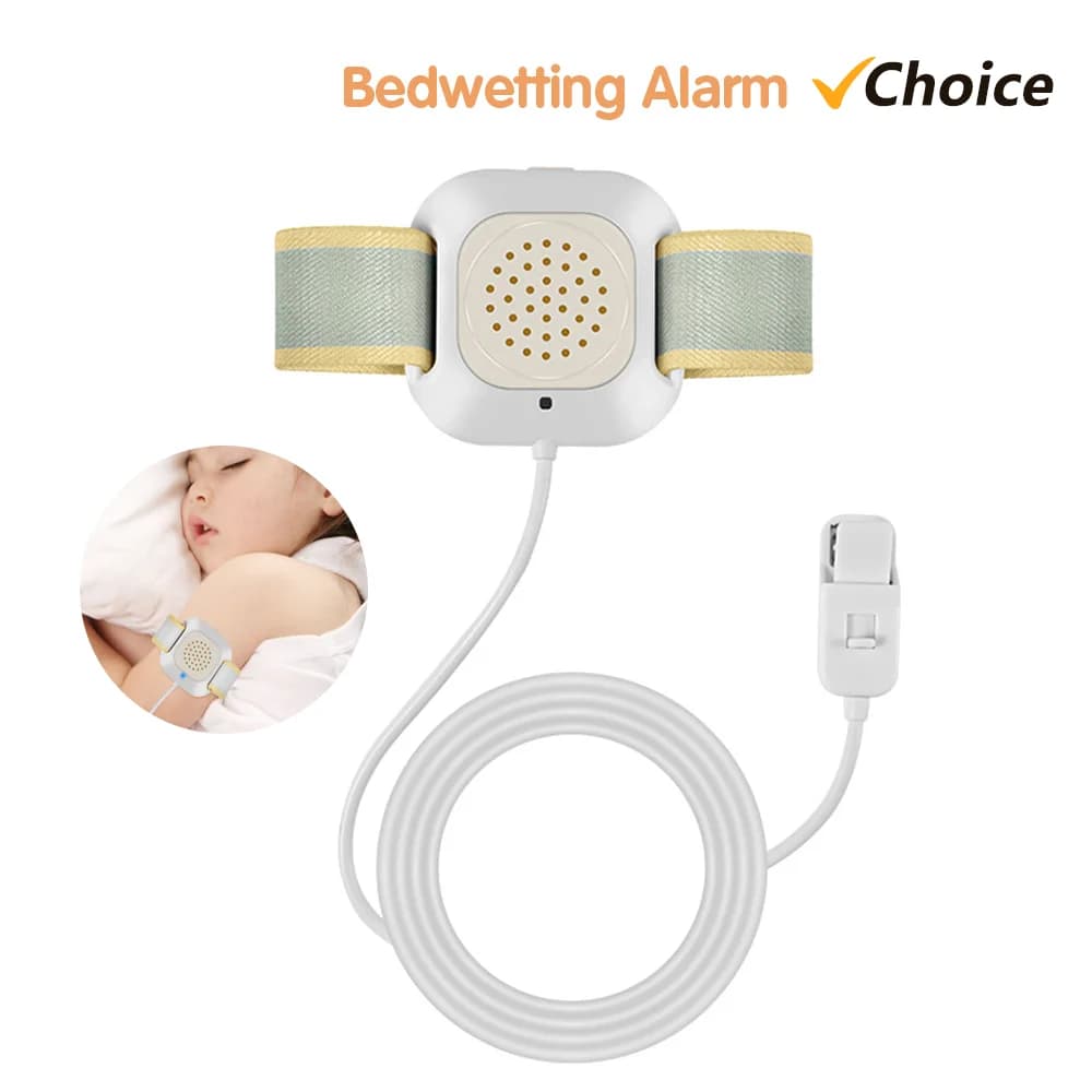 Alarm for wetting of bed alarm enuresis with bright high sound lights and tools for training children's pot with strong vibration