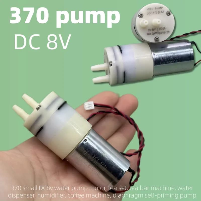 Pompa a membrana DC 8V, mini pompa acqua autoadescante per erogatore d'acqua, macchina da caffè, umidificatore, barra da tè