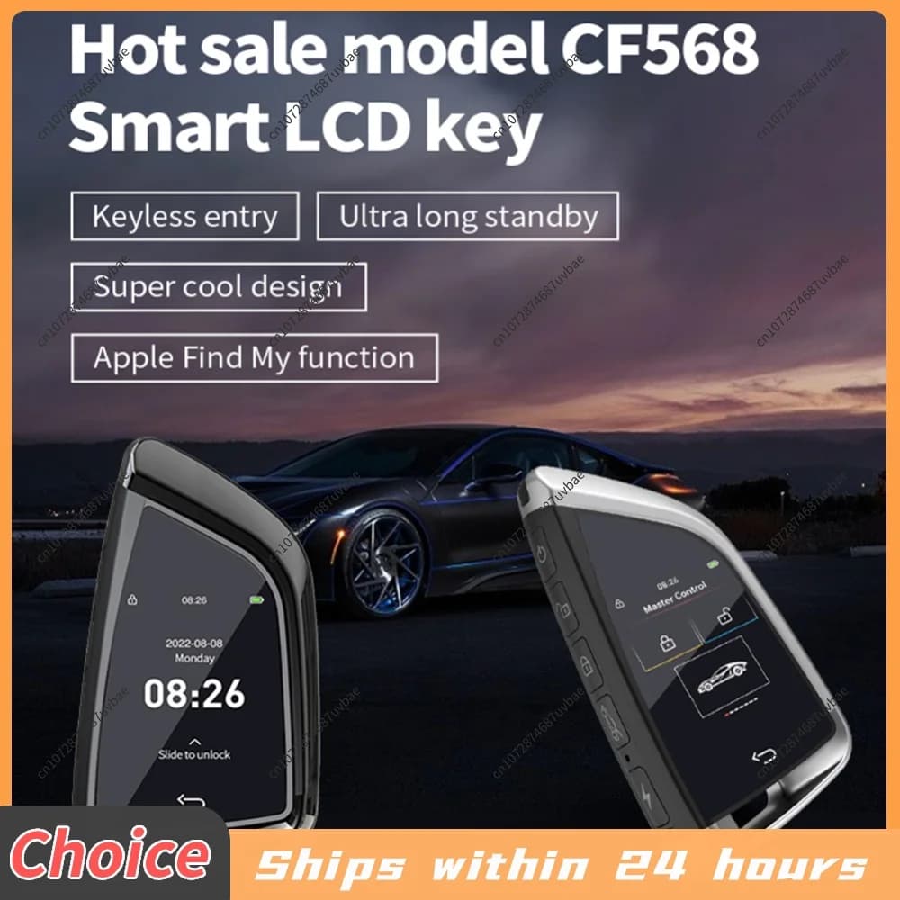 CF568 Modified Remote Smart Key LCD Screen with On-BD Comfortable Keyless Entry Auto Lock Keyless Entry Remote Control Car Key