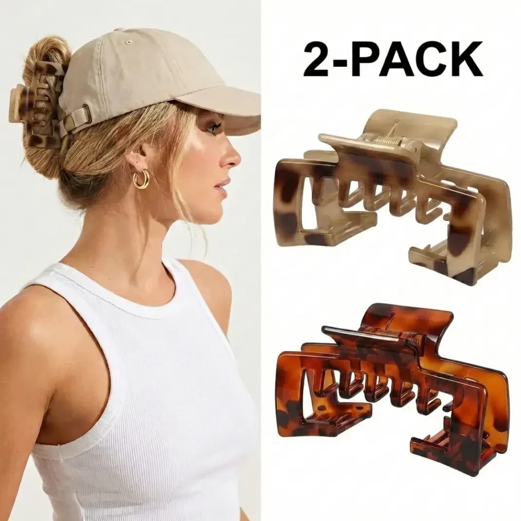 Clip per Capelli Compatibili con Cappelli da Baseball - 2 Pezzi di Fermagli per Cappelli da Camionista per Donne, Clip per Capelli Spessi e Acconciature con Cappello