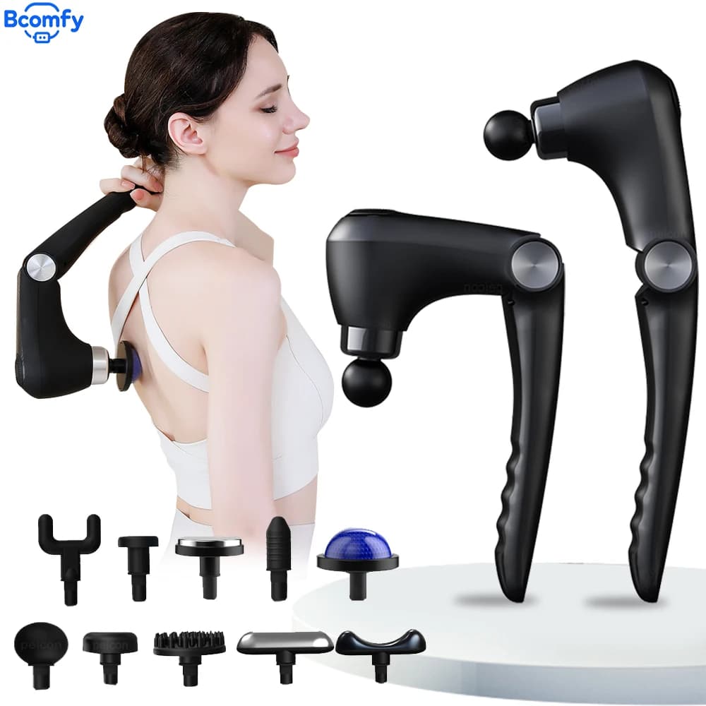 Portable Fascial Massage Gun Smart Fascia Gun Massage Machine for Back Muscle Relaxation and Body Massage Done