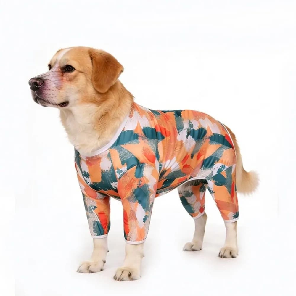 Ultra-thin Breathable Dog Sunscreen Clothes Sun Protection Lightweight Pet Four-Legged Clothes Cartoon Print