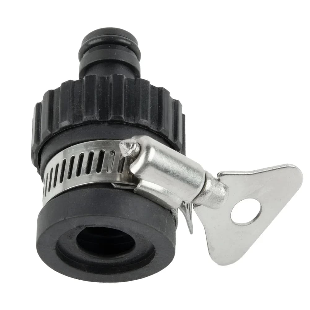 Adattatore con connettore a clip in acciaio inossidabile per rubinetti da cucina, raccordo per tubo da giardino per lavaggio auto e lavori di giardinaggio