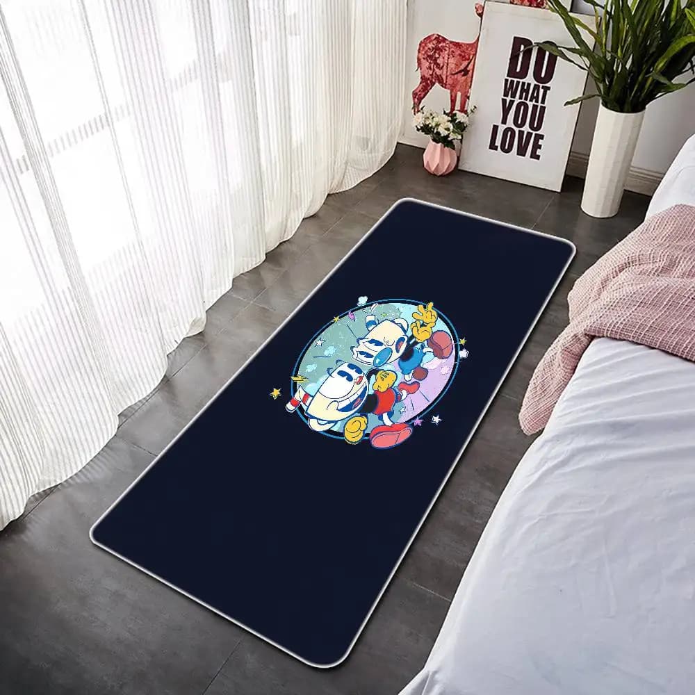 C-Cuphead Zerbino d'ingresso Tappetini da bagno Tappetino antiscivolo Ingresso di casa Tappeto personalizzato Tappetino da cucina Tappeti