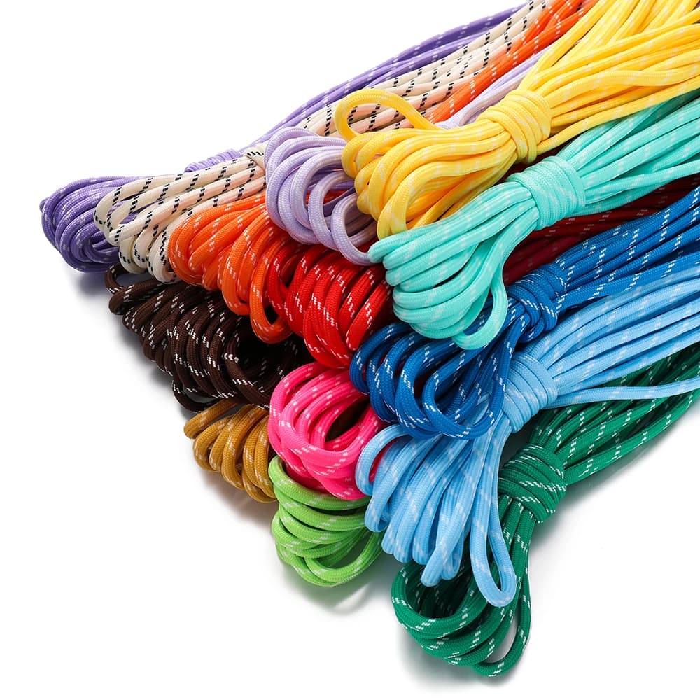 Hand-woven multifunctional colored 2-5 meters 5mm colored multifunctional hand brace for DIY Backpack Cord for Phone Accessories for Craft Jewelry creation