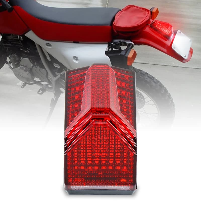 OVOVS LED rear light Rear brake light 500% with white plate lighting for Dirt Bike Honda XR650L XR600R XR250R