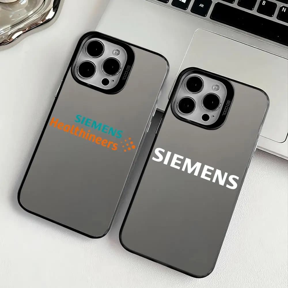 Siemens Home Phone Case for iPhone 17 16 15 14 13 12 11 Pro Max Air, Multicolor Laser Opaca Metalized Aurora