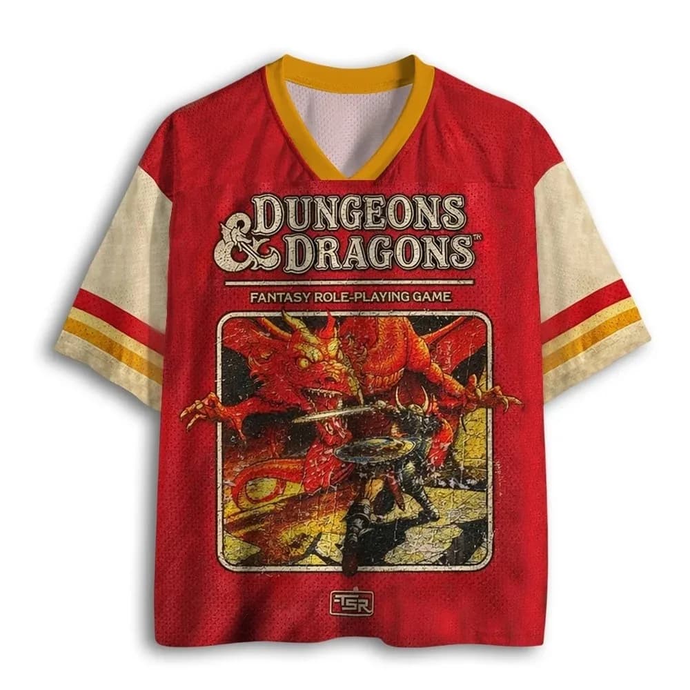 Retro Dragon and Dungeon 74 Fantasy Role Playing Game Dragon 3D Print Breatha Quick-Dry Men T-Shirt Casual Parent-child Clothing