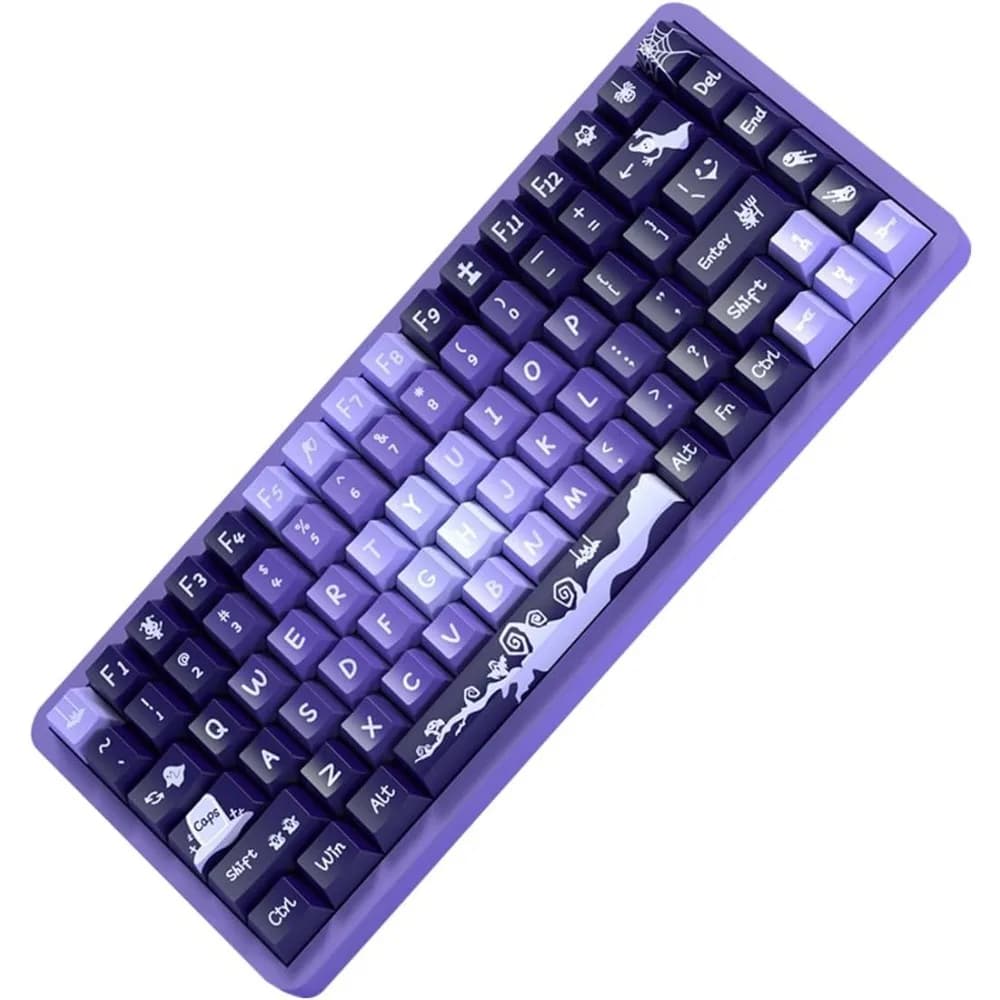 112/138/158 tasti Viola Gradiente Personalizzato PBT Sublimazione Termica Tappo Della Tastiera Meccanica Tema di Halloween Anime Cartoon Keycap