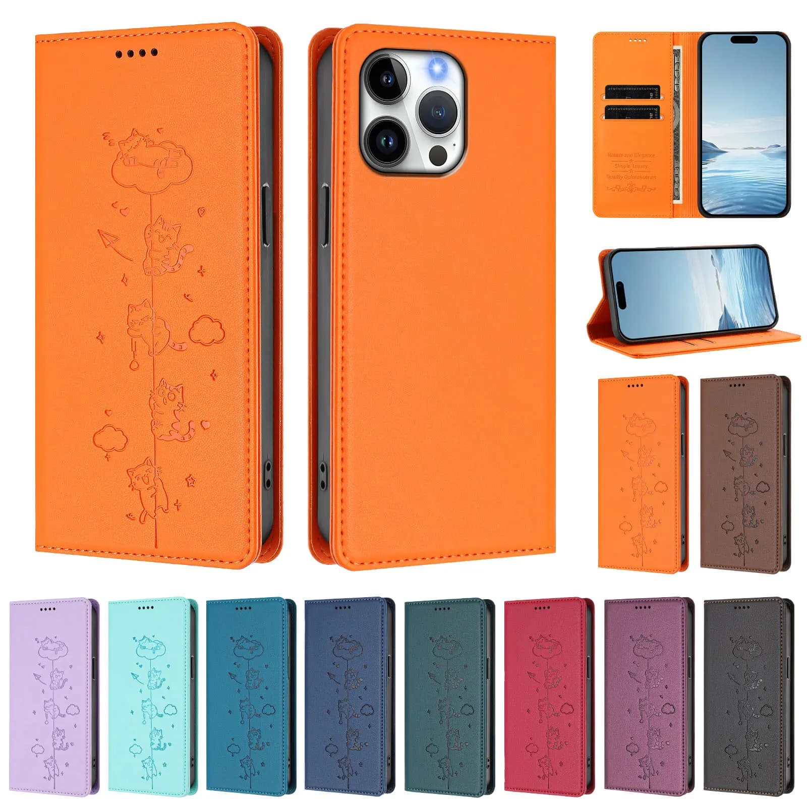 Custodia a Portafoglio in Pelle per Ulefone Note 21 con Chiusura Magnetica e Protezione RFID