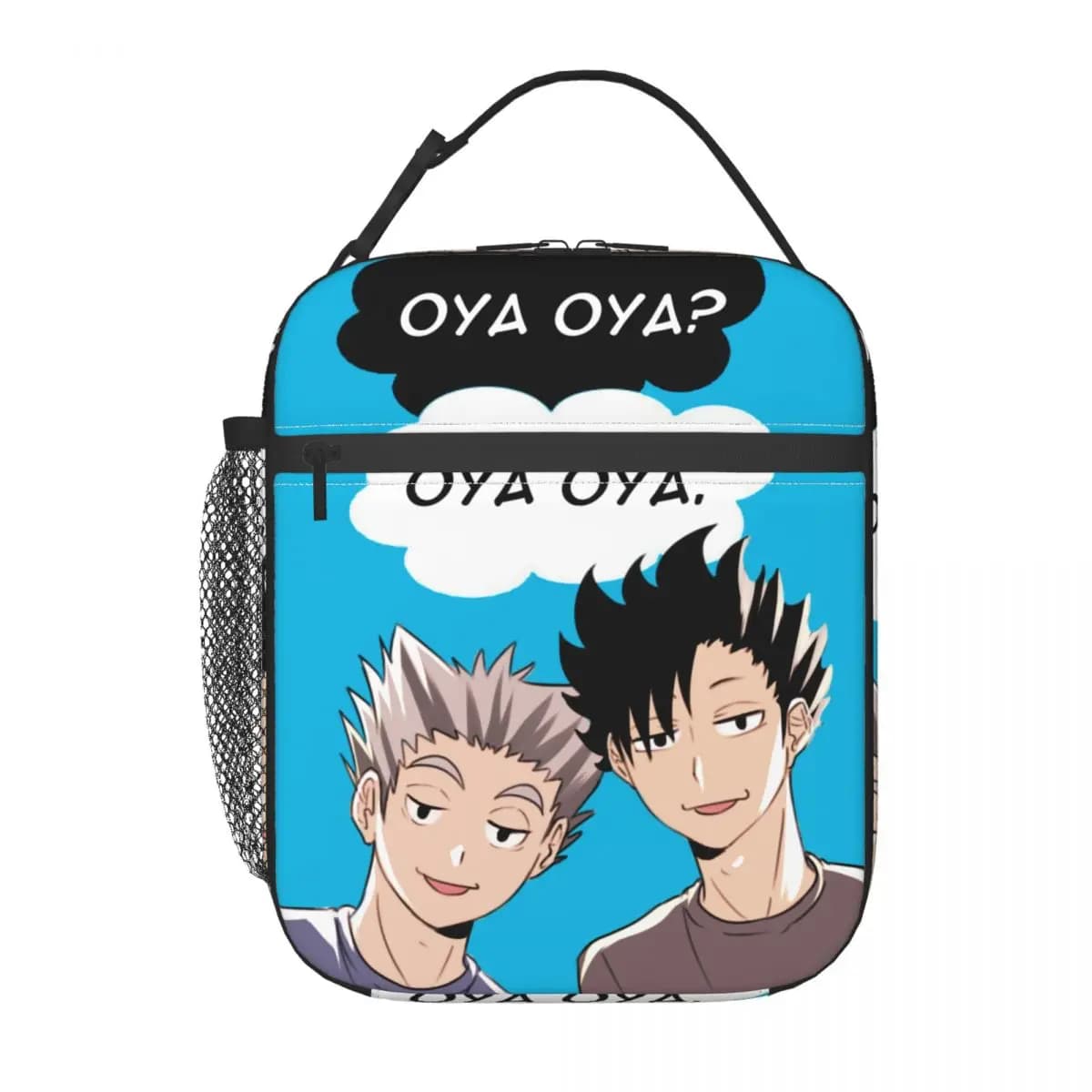 Custom Haikyu Yu Nishinoya Lunch Bag for Women Cooler Thermal Insulated Bento Box Beach Camping Travel Portable Tote Bags