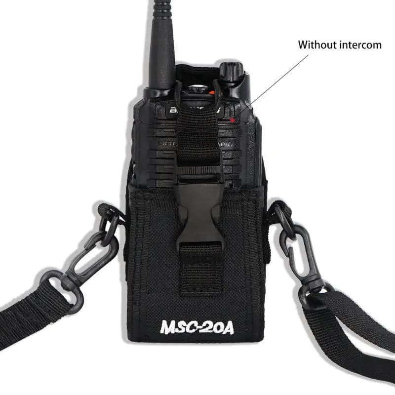 Fondina Compatibile MSC-20A per Modelli di Walkie Talkie P328, UV-5R, UV-82 - Custodia Radio Monopezzo