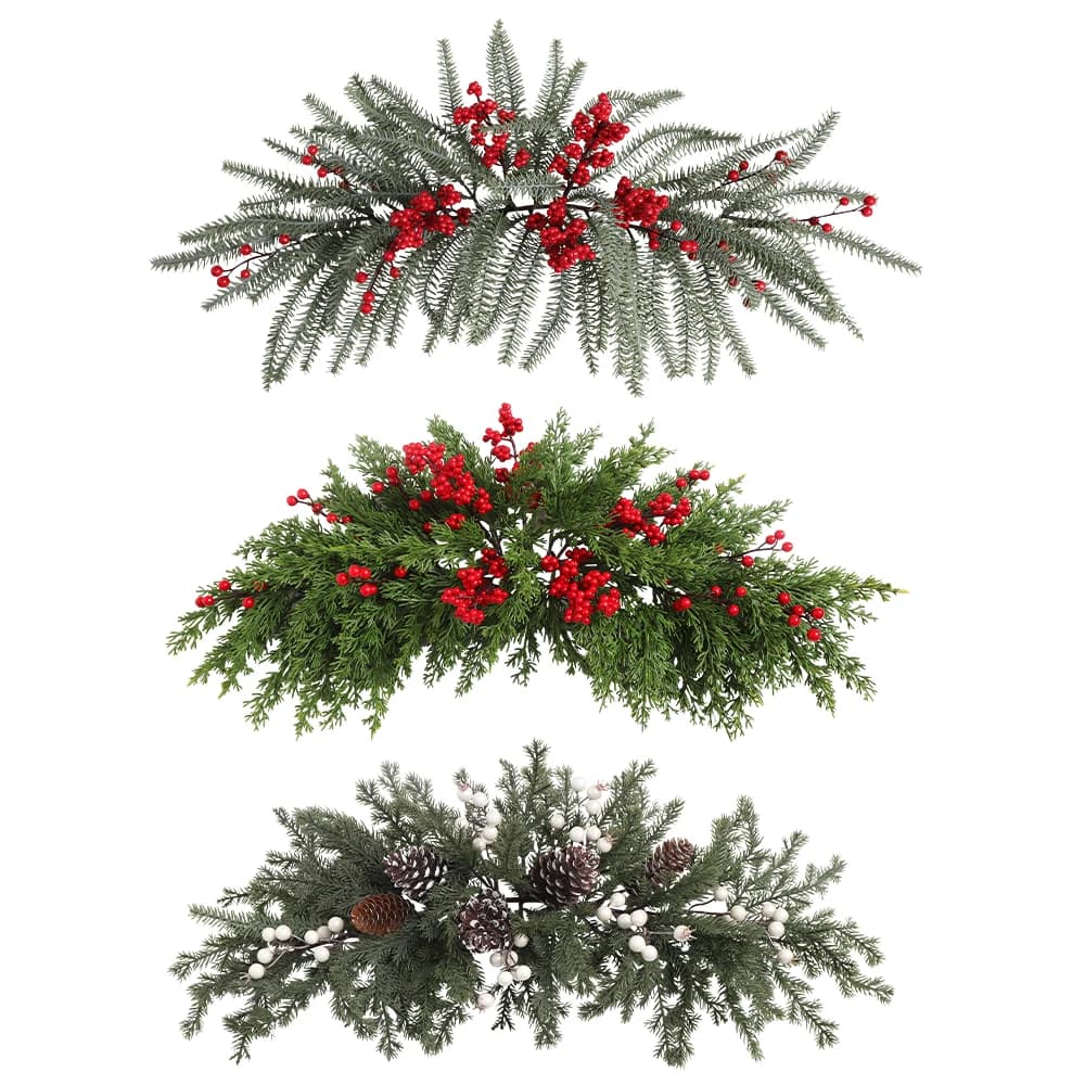 Ago di pino artificiale Vite 65CM Pianta finta Decorazione natalizia per la decorazione della stanza di casa Albero di Natale 2026 Capodanno Navidad Ornamento