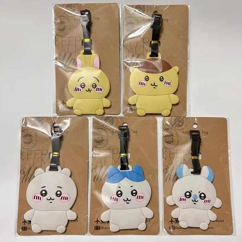 Etichetta per Bagagli Chiikawaed, Simpatica Etichetta per Valigie con Cartoni Animati, Porta Indirizzo per Bagagli, Regalo per Ragazze