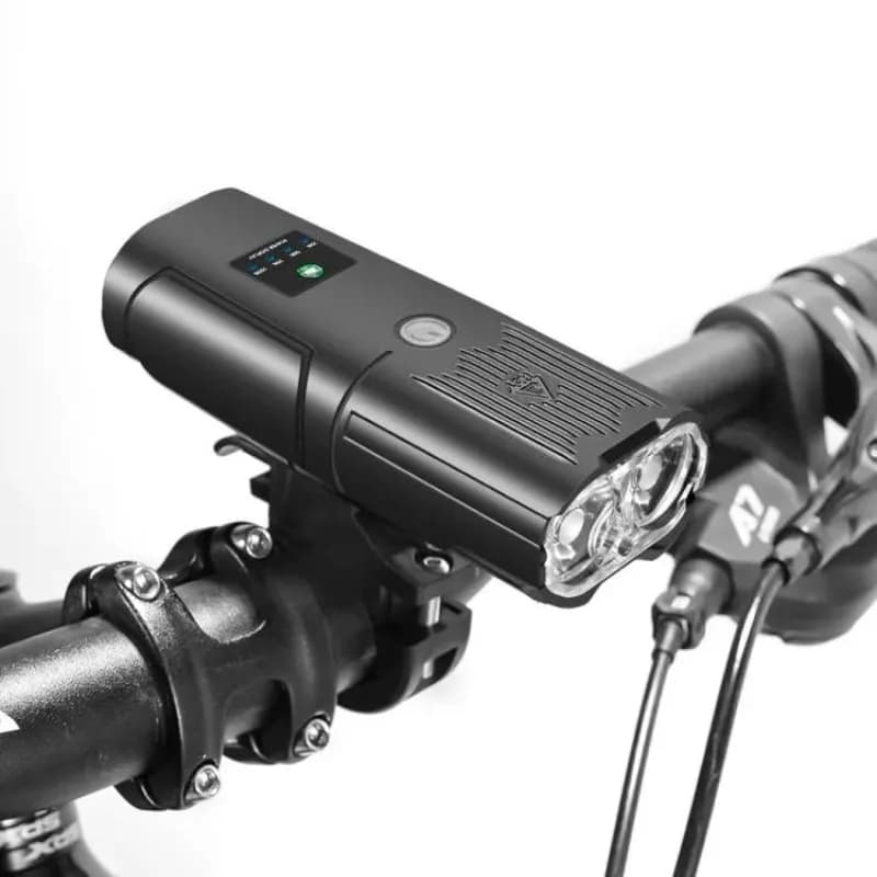 10000 mAh intelligent induction bicycle headlight LED three-in-one lamp charging