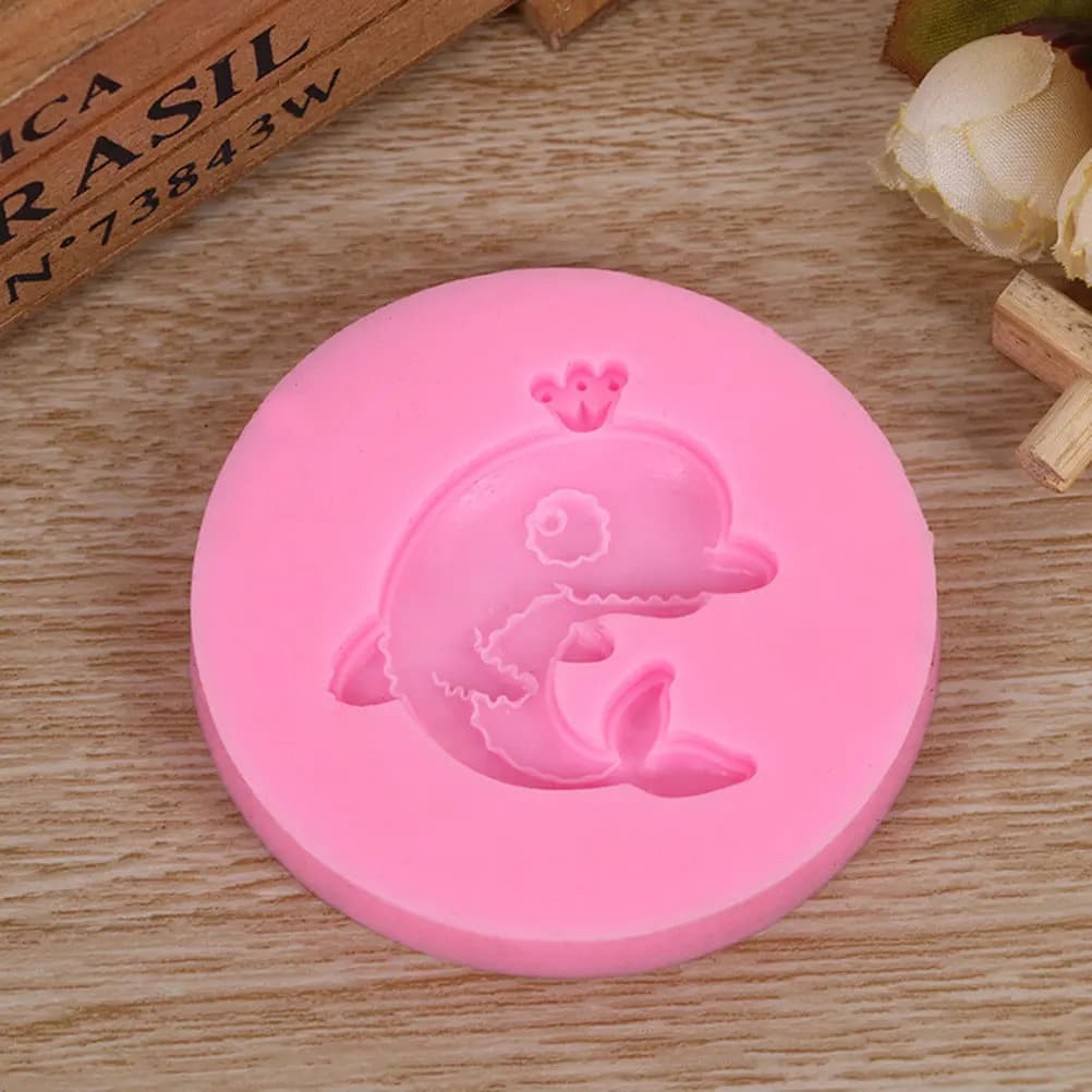 Stampo in Silicone a Forma di Delfino per Dolci, Cupcake, Biscotti, Cheesecake, Pane, Torte al Cioccolato, Cubetti di Ghiaccio, Decorazioni Fai-da-Te in Zucchero