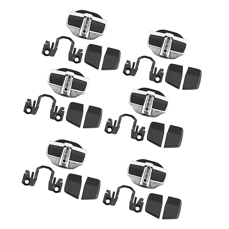 6 Set di Chiusure per Serrature Porta TRD, Kit di Coperture Stabilizzanti Migliorate per Lexus Serie Toyota, Elimina Rumore e Spazio Vuoto - A02