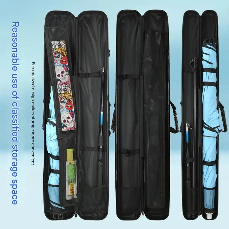 1.27 m fishing rod bags with ABS portable bracket waterproof for fishing rod case for equipment tool bag cover box for rod