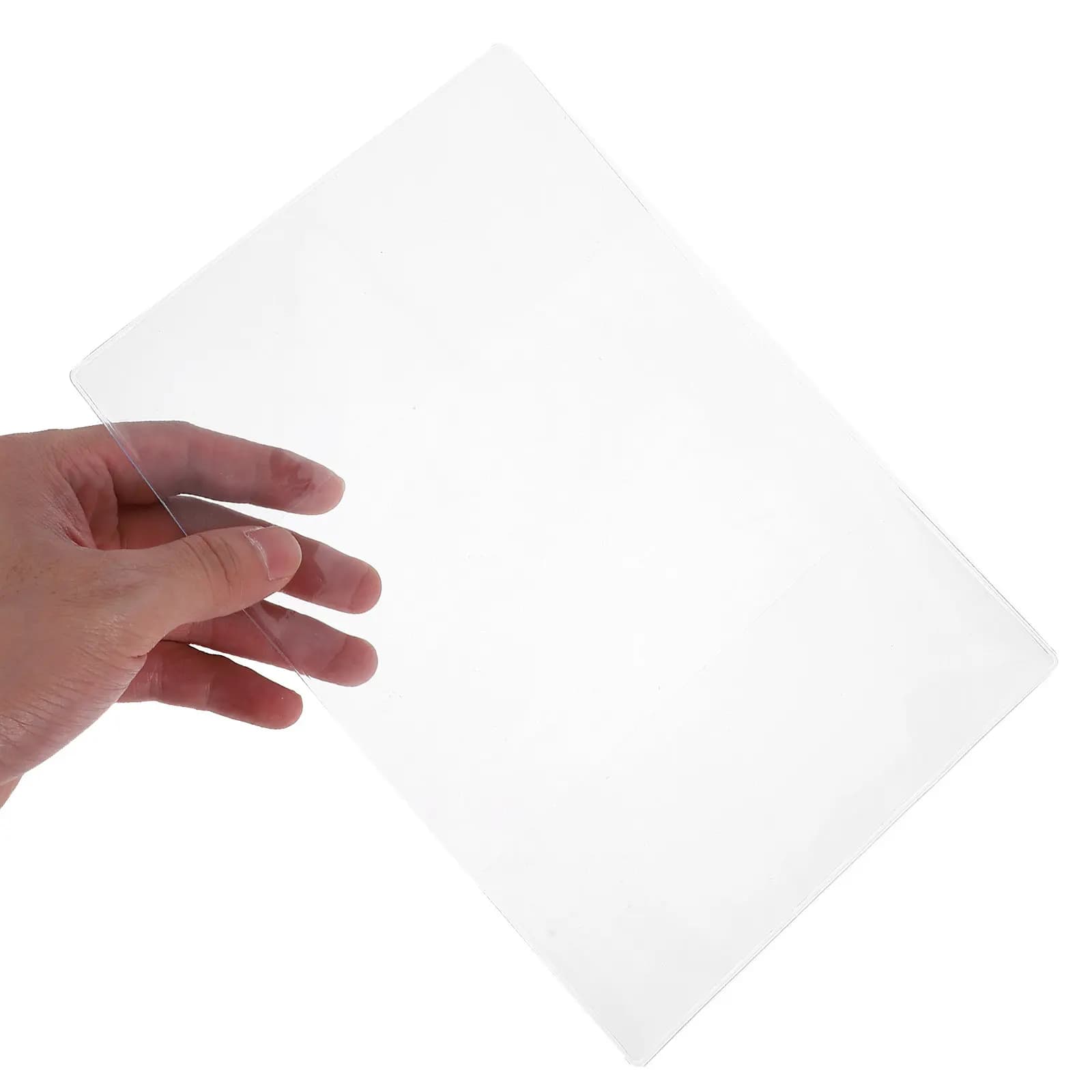 Copertina Protettiva Trasparente Anti-Graffio A6 per Quaderni a Fogli Mobili, Libri di Testo, Agende e Scrapbook