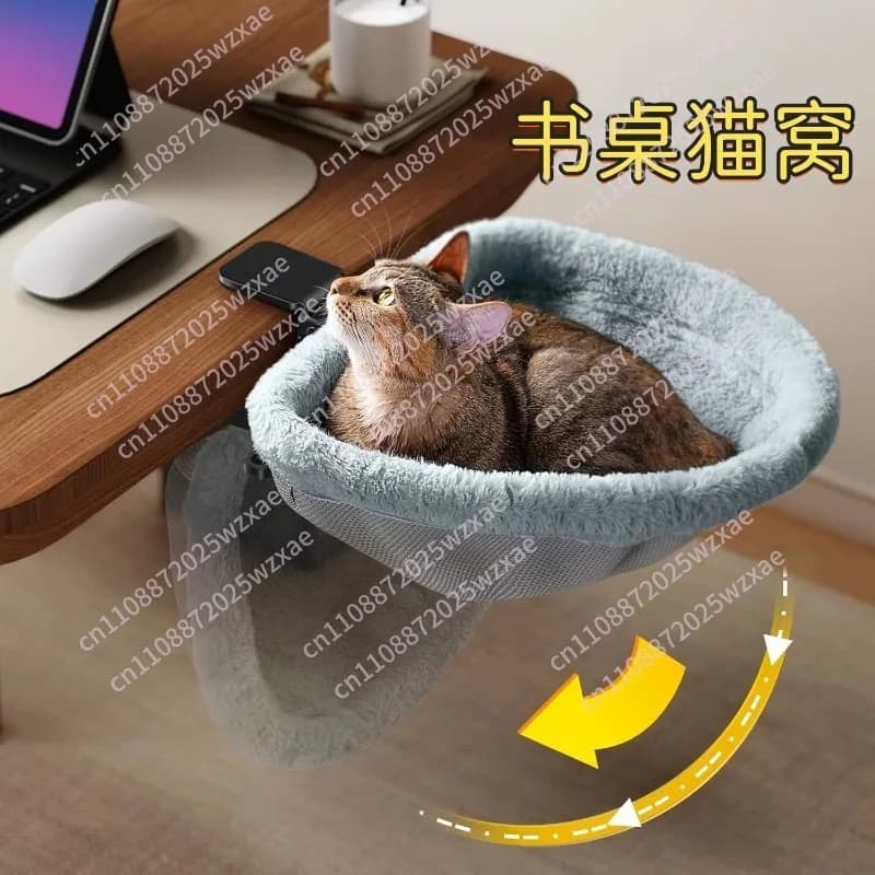Desk cat litter Adjustable hammock, kitten table hanging, pet supplies Multifunctional cat bed cat litter
