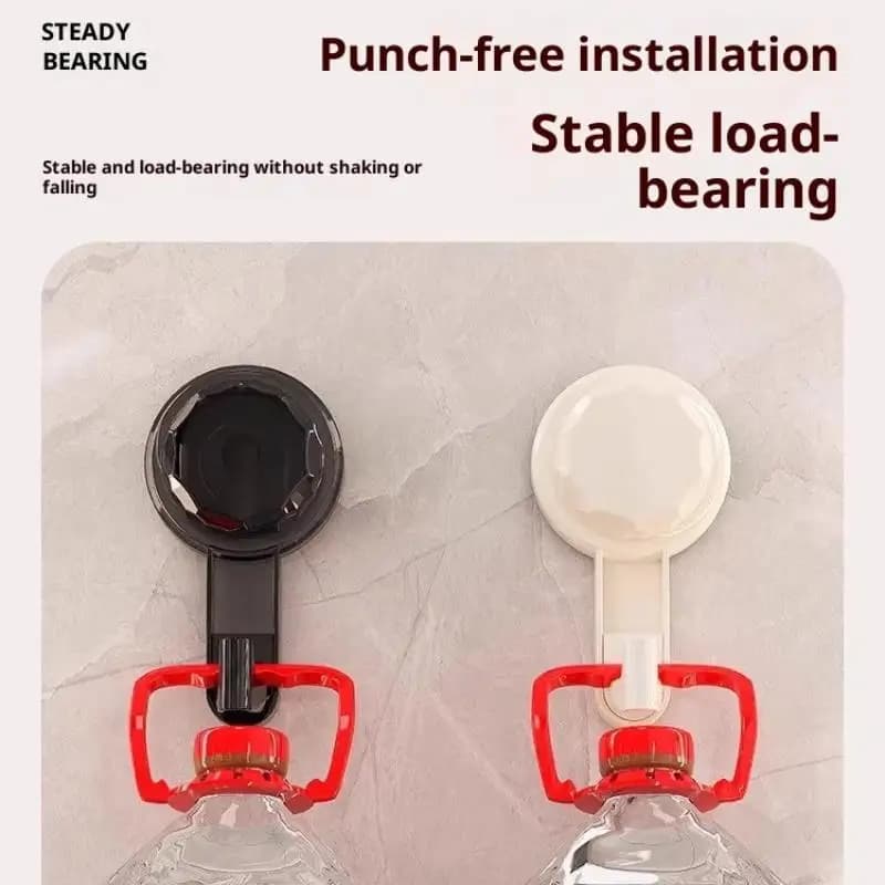 Gancio Organizzatore da Cucina con Ventosa Potente, Ganci Senza Tracce Resistenti per Accappatoi, Asciugamani, Chiavi, Vestiti, Borse, Bagno