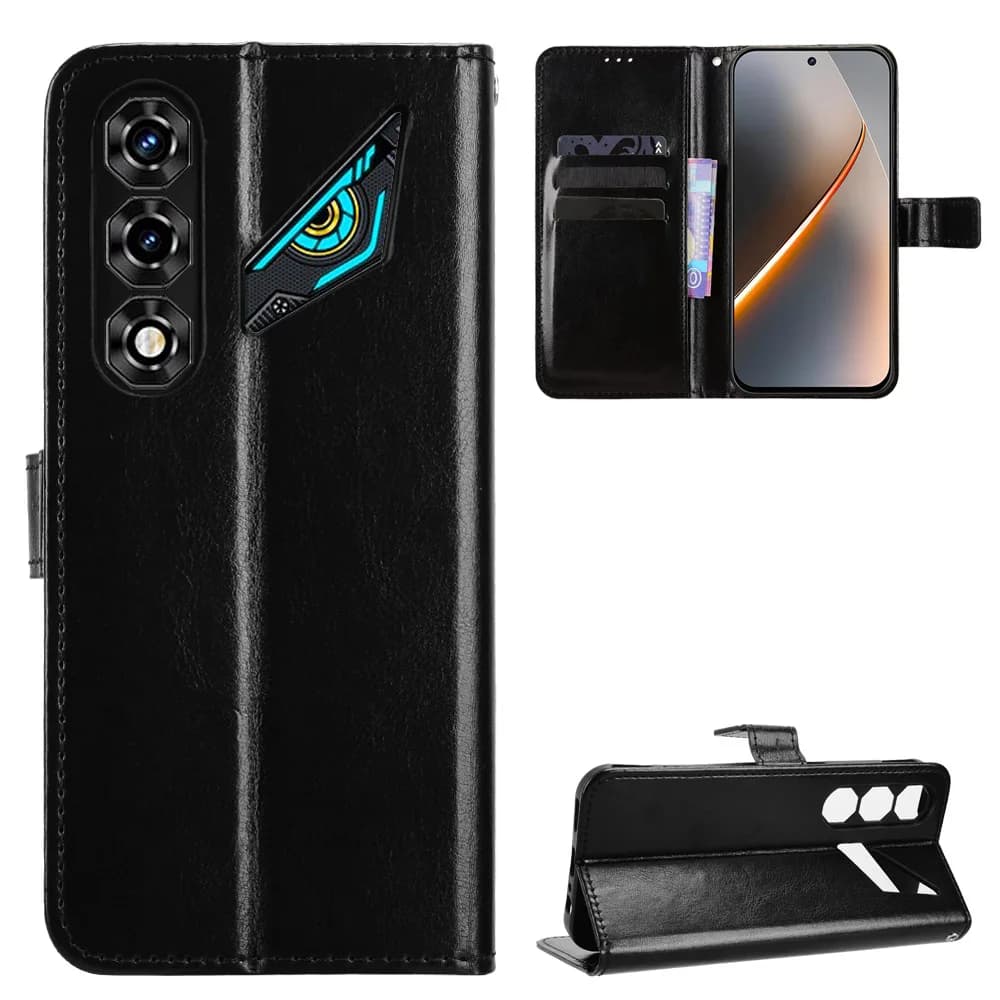 Custodia di lusso a portafoglio in pelle PU con cordino e supporto per ZTE Nubia Neo 5 5G - Borse per telefono ZTE Nubia Neo5 5G