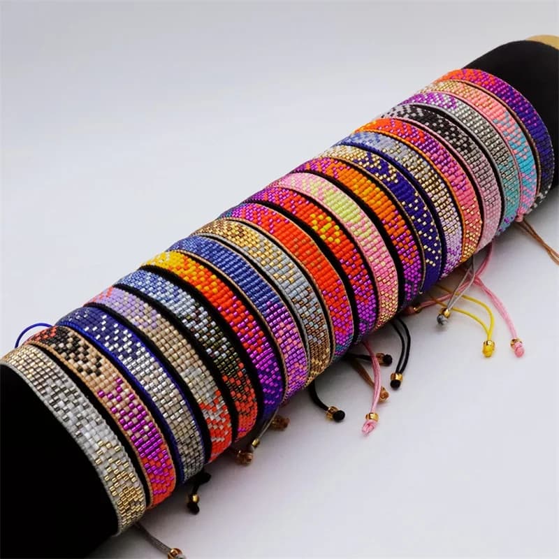 ZHONGVI Ins Vendita Calda Braccialetto Tessuto Fatto A Mano Moda Modello di Freccia Braccialetti Miyuki Perline di Seme Gioielli per Le Donne Regalo All'ingrosso