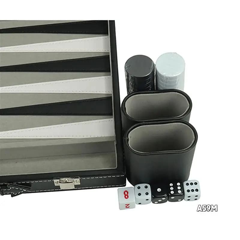 2X Backgammon Set - Classic 14.75 Inch Backgammon Sets For Adults Board Game For Antique Backgammon Set Set