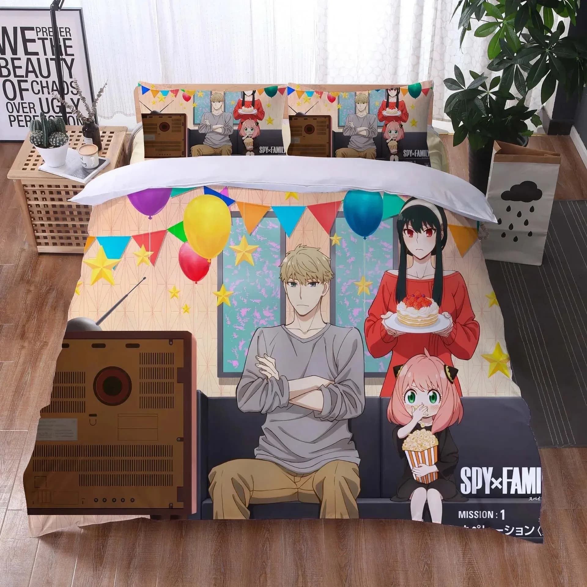 Anime Spy Family Anya 3D NEW Duvet Cover Pillowcase Bedding Set Adult Boy Girl Bedroom Decoration Children Single Double Large