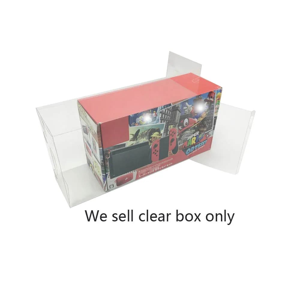 Cartuccia di gioco trasparente per Ma ri o Odyssey custodia in edizione limitata custodia protettiva in plastica per animali domestici per Nintend Switch Game Card Box