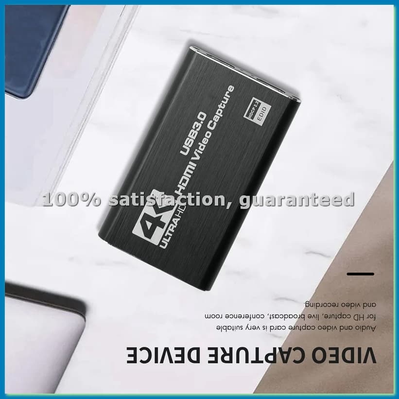 Scheda di acquisizione audio video, adattatore di acquisizione USB 3.0 4K, convertitore video per gaming, streaming, trasmissione live e registrazione video - A12I