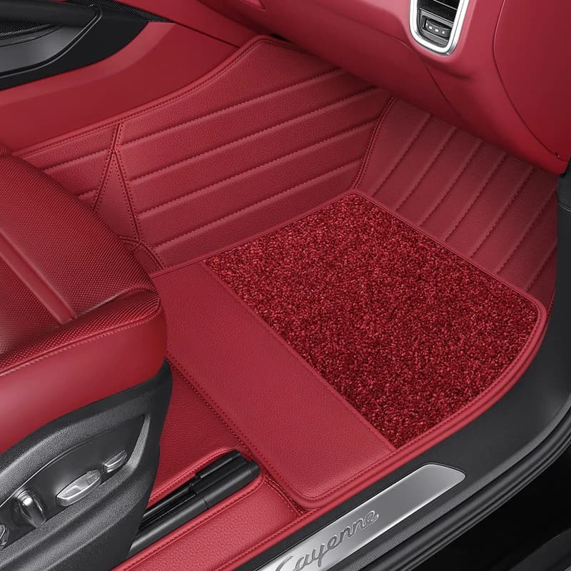 Customized Car Accessories Interior ECO Material for Porsche Cayenne Maca Seat Mat Double Layer