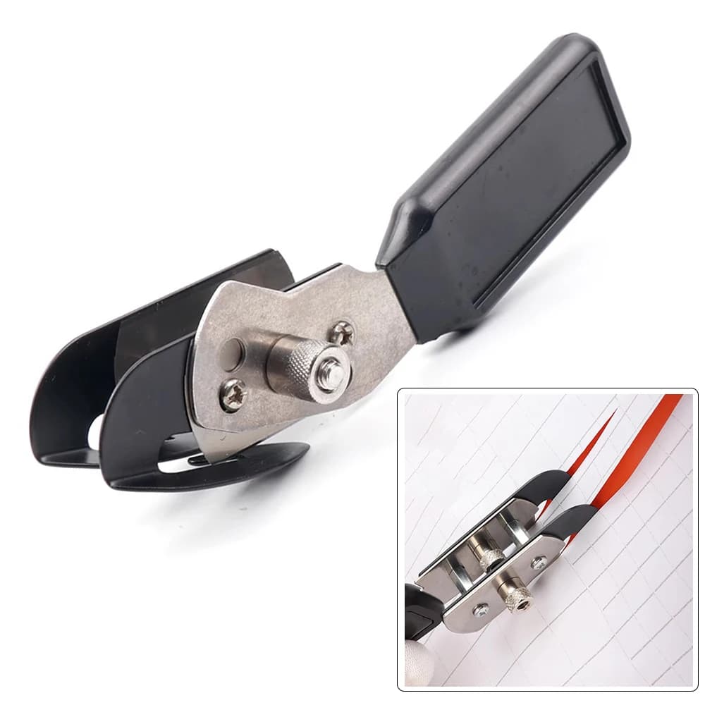 TOFAR Sicurezza Doppie Teste Vinile Car Wrap Pellicola Taglierina Coltello Supporto per Carta Taglierina Utensile da Taglio in Fibra di Carbonio Adesivi per Auto Taglierina