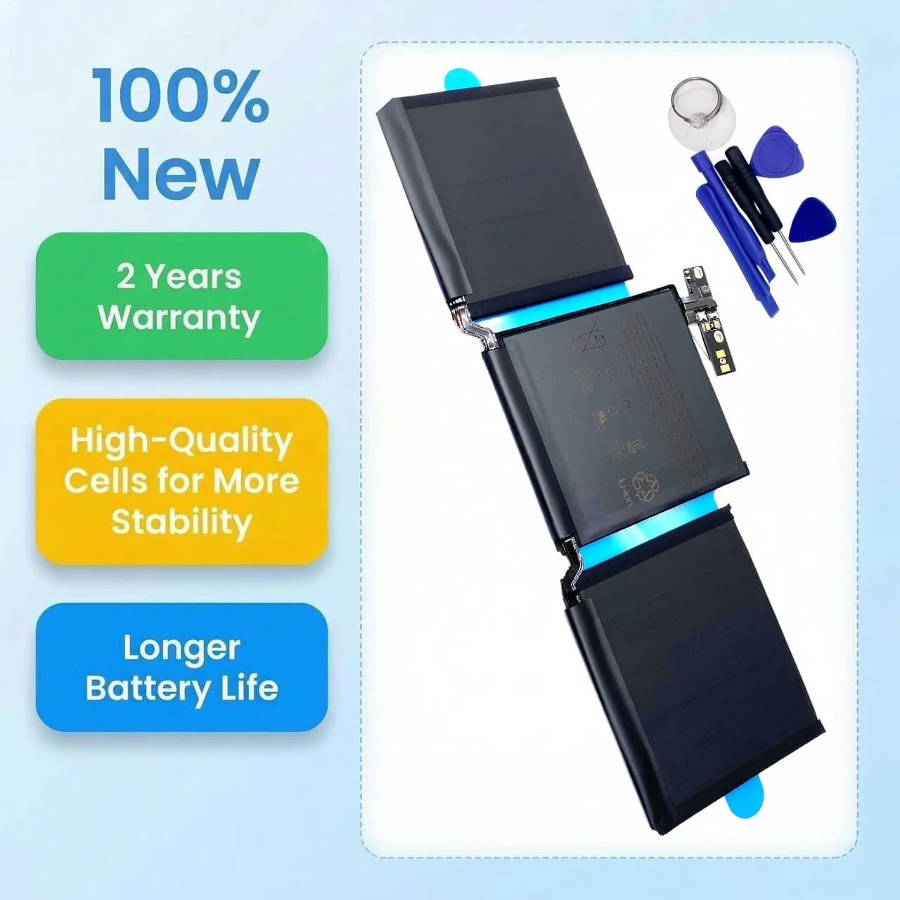 New A1713 Free tools Laptop Battery For Apple MacBook Pro 13" A1708 2016 2017 EMC 2978 3164 020-00946 MLL42LL MPXQ2LL MLUQ2CH/A